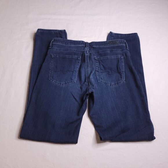 AG Womens The Prima Cigarette Leg Jeans 27R Low Rise Dark Wash Stretch - Picture 2 of 8